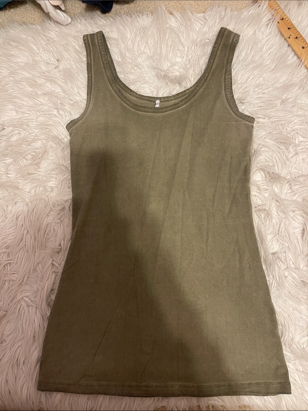 BKE Olive Green Scoop Neck Tank